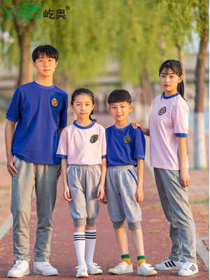 屹奧2019小、初、高夏季校服新款運(yùn)動套裝